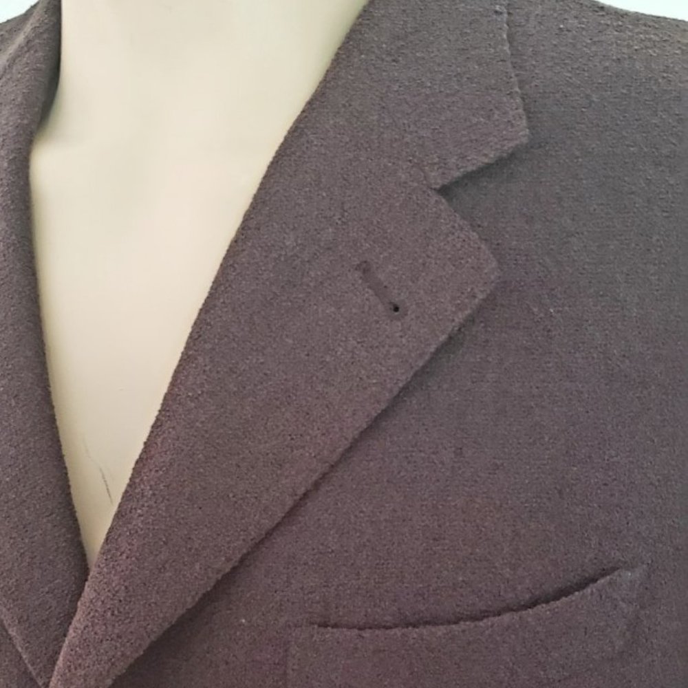 Canali men's sport coat 42L textured herringbone